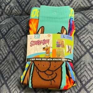 NWT Scooby-Doo Men's Boxer Briefs and Socks Set - Multicolor